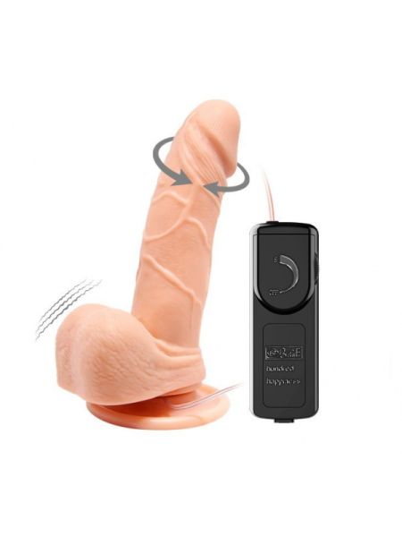 Realistyczny penis sex dildo z wibracją 15 cm - 8